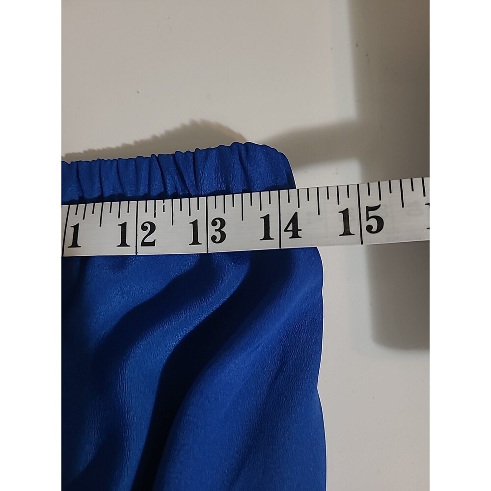 Express Royal Blue Strapless Belted Halter Dress Size XS - Picture 6 of 7
